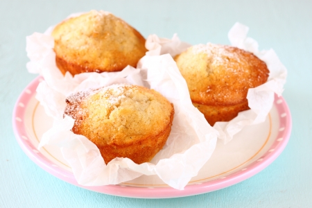 fresh baked homemade healthy muffinsの写真素材