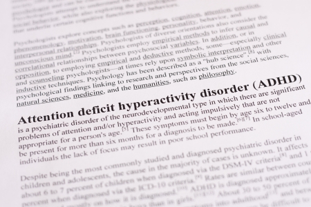 Attention deficit hyperactivity disorder or ADHD  medical or healthcareの写真素材
