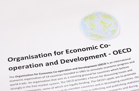 Organization for Economic Co-operation and Development  OECD の写真素材