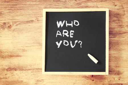 chalkboard with the phrase who are you written in chalk chalkboard with the phrase who are you written in chalk