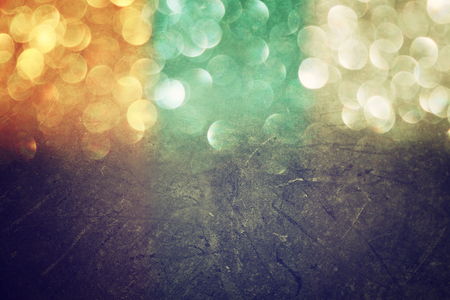 multicolor vintage style bokeh lights  defocused abstract background   の写真素材