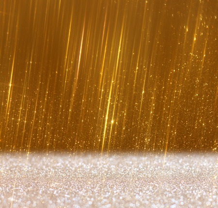 glitter vintage lights background  abstract gild background  defocusedの写真素材