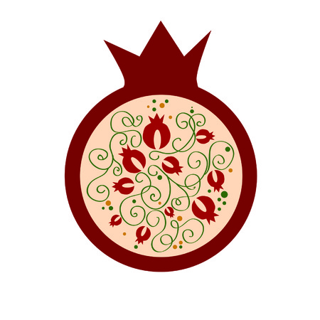 decorative vector pomegranateのイラスト素材