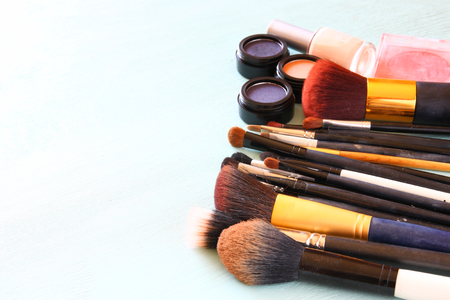 Vintage Make Up set. filtered image.の写真素材
