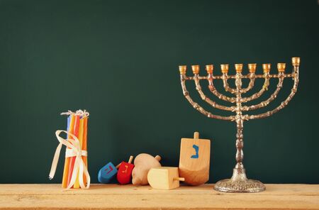 image of jewish holiday Hanukkahの写真素材