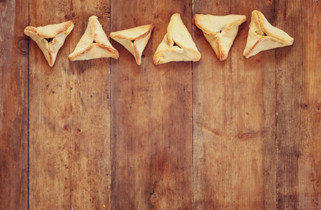 Purim celebration jewish carnival holiday and glitter background. selective focusの写真素材