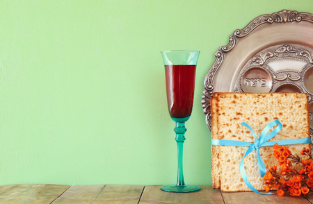 Pesah celebration concept jewish Passover holidayの写真素材