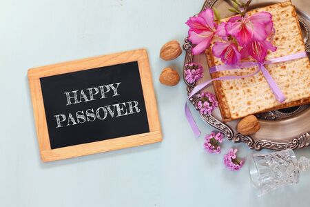 Pesah celebration concept (jewish Passover holiday)の写真素材