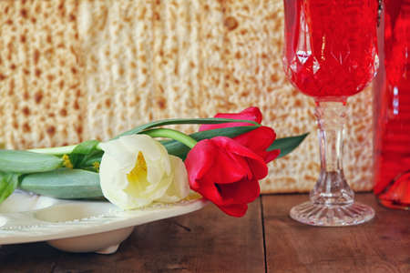 Pesah celebration concept (jewish Passover holiday)の写真素材