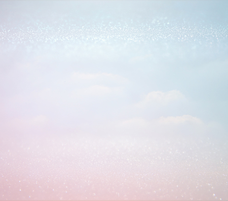 abstract photo of clouds burst in the sky. glitter overlay.の写真素材