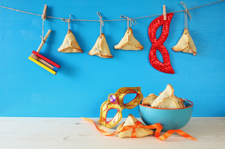 Purim celebration concept (jewish carnival holiday).の写真素材