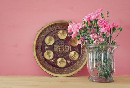 Pesah celebration concept (jewish Passover holiday).の写真素材