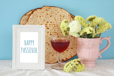 Pesah celebration concept (jewish Passover holiday)の写真素材