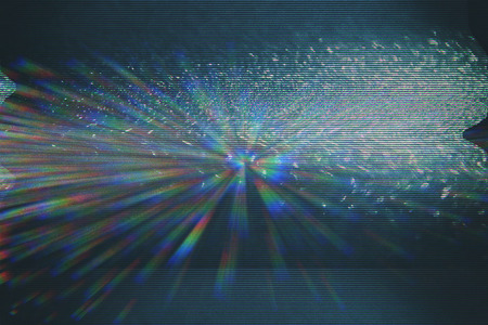 Test Screen Glitch Texture.の写真素材