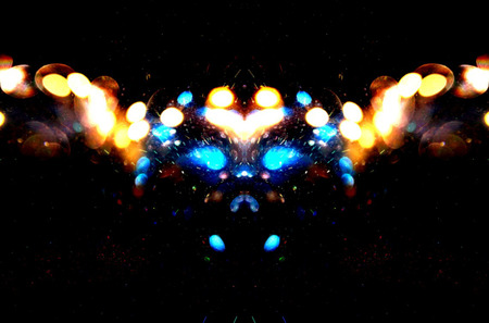 Abstract monster face.