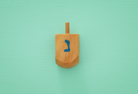jewish holiday Hanukkah image background with traditional spinnig top.の写真素材