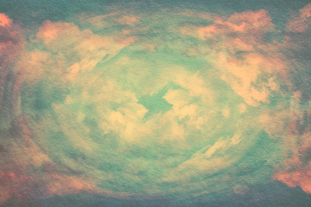 image of abstarct patel clouds and sky with textureの写真素材