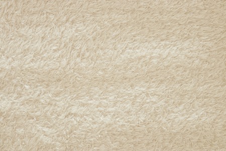 Background of white shaggy blanket textureの写真素材