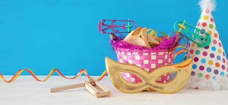 Purim celebration concept (jewish carnival holiday)の写真素材