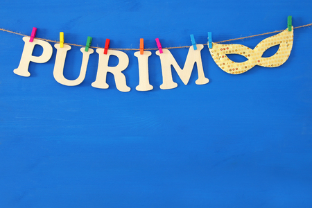 Purim celebration concept (jewish carnival holidayの写真素材