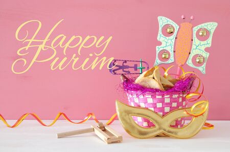 Purim celebration concept (jewish carnival holiday)の写真素材