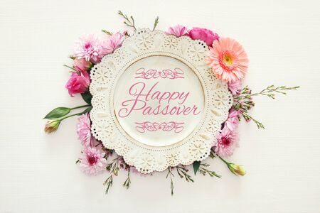 Pesah celebration concept (jewish Passover holiday)の写真素材