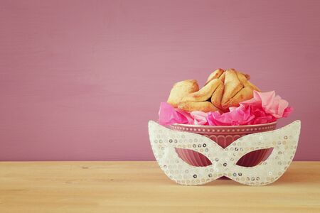 Purim celebration concept (jewish carnival holiday)の写真素材