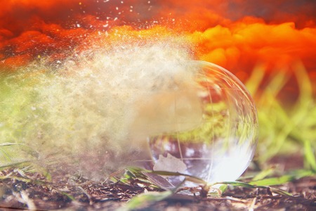 Image of ecological and environment destruction concept