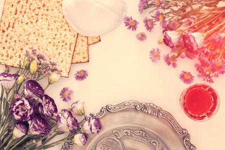 Pesah celebration concept (jewish Passover holiday)の写真素材
