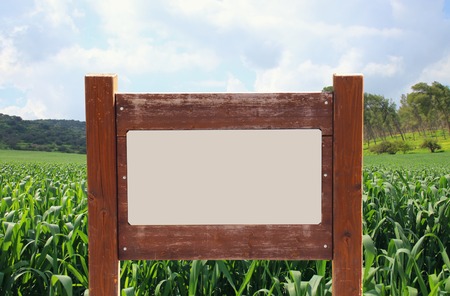image of signpost in countryside landscapeの写真素材