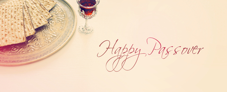 Pesah celebration concept (jewish Passover holiday)の写真素材