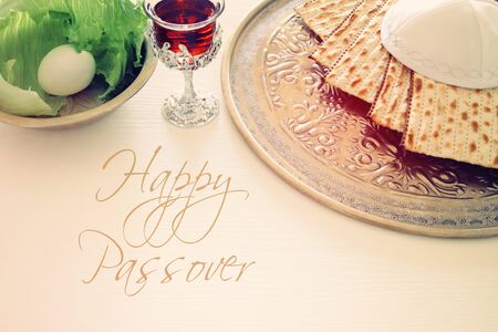 Pesah celebration concept (jewish Passover holiday)の写真素材