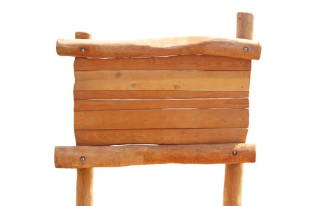 image of wooden sign isolated on whiteの写真素材