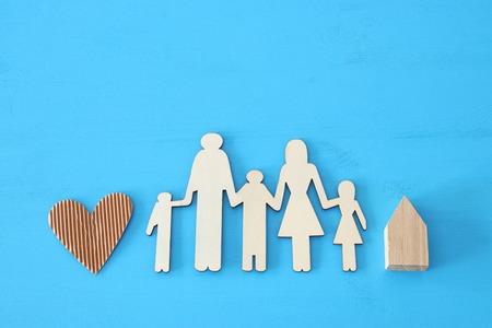 Insurance concept. family life, financial and health issues.の写真素材