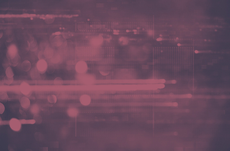Futuristic background of the 80s retro style. Digital or Cyber Surface. neon lights and geometric...