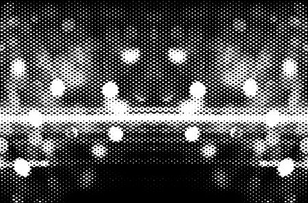 Futuristic background of the 80s retro style. Digital or Cyber Surface. neon lights and geometric...