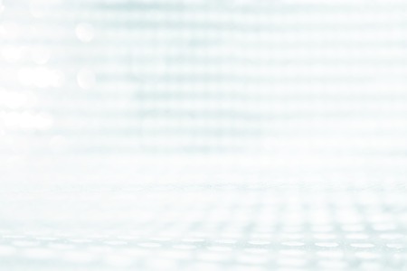 Photo white and silver glitter lights backgroundの写真素材