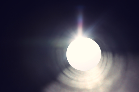 Concept photo of seeing the light at the end of the tunnel. Sci fi or mysteryの写真素材