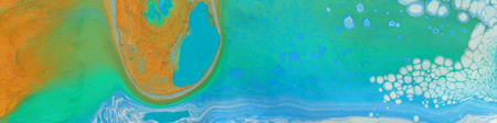 photography of abstract marbleized effect background. Blue, mint and white creative colors....