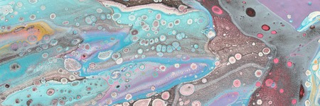 Photography of abstract marbleized effect background. Mint, blue, pink, and purple creative colors....