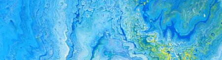 photography of abstract marbleized effect background. Blue and white creative colors. Beautiful...