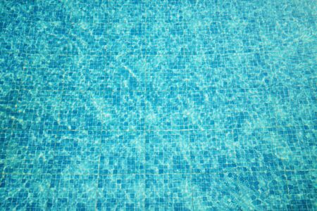 Background top view of swimming poolの写真素材