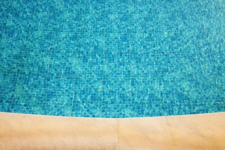 Background top view of swimming pool