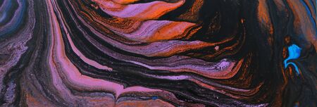 abstract marbleized effect background. purple, blue and black creative colors. banner