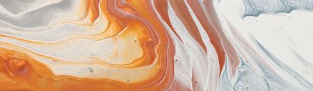 photography of abstract marbleized effect background. brown, orange, gold, gray and white creative...