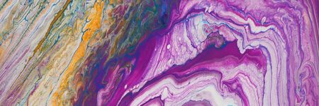 abstract marbleized effect background. Blue, purple, pink and white creative colors. banner