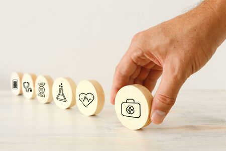 healfcare/medical and insurance concept of medicine service goalの写真素材