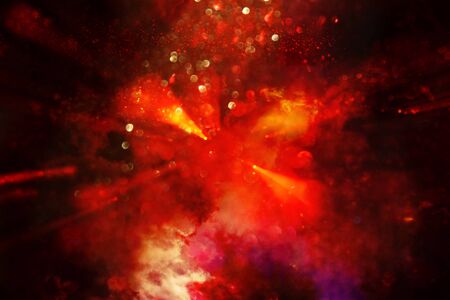 background of abstract Red glitter lights. defocused
