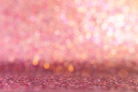 background of abstract glitter lights. purple, pink, gold and silver. de focusedの写真素材