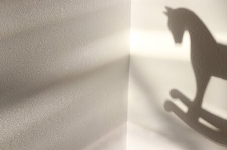 background of organic shadow over white textured wall